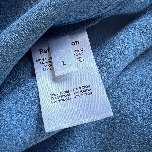 Reformation Collin Maxi Dress in Morning Glory Light Blue Large MSRP $198 - Picture 9 of 10